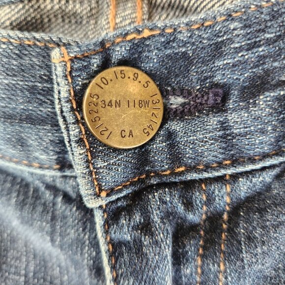 Current Elliott The Skinny Distressed Paint Splatter Low Rise Jeans 27 - Picture 4 of 9